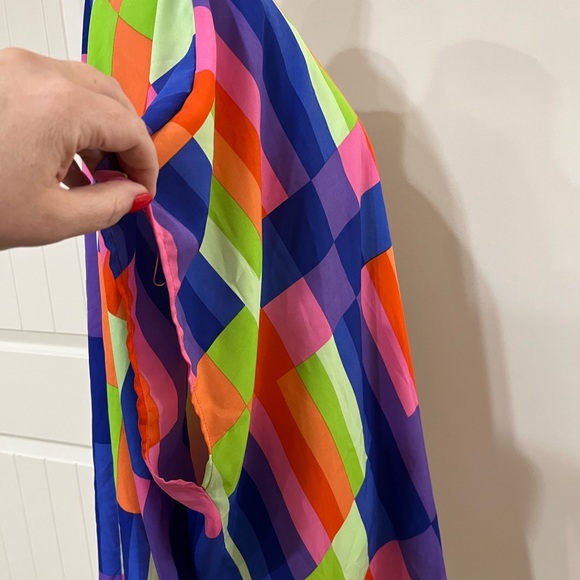 Entro Multicolor Checkered top - Picture 3 of 5